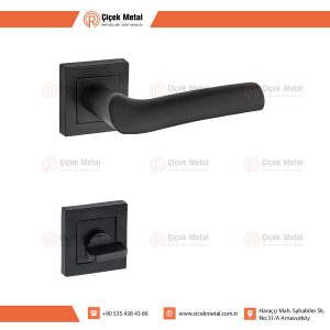 Asem Kol Kare Rozetli Mat Siyah