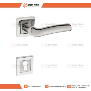 Asem Kol Kare Rozetli Nikel Saten