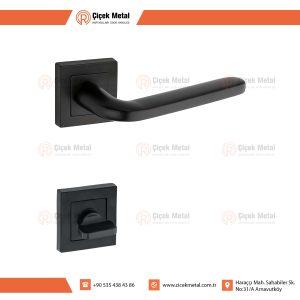 Elektrik Kol Kare Rozetli Mat Siyah